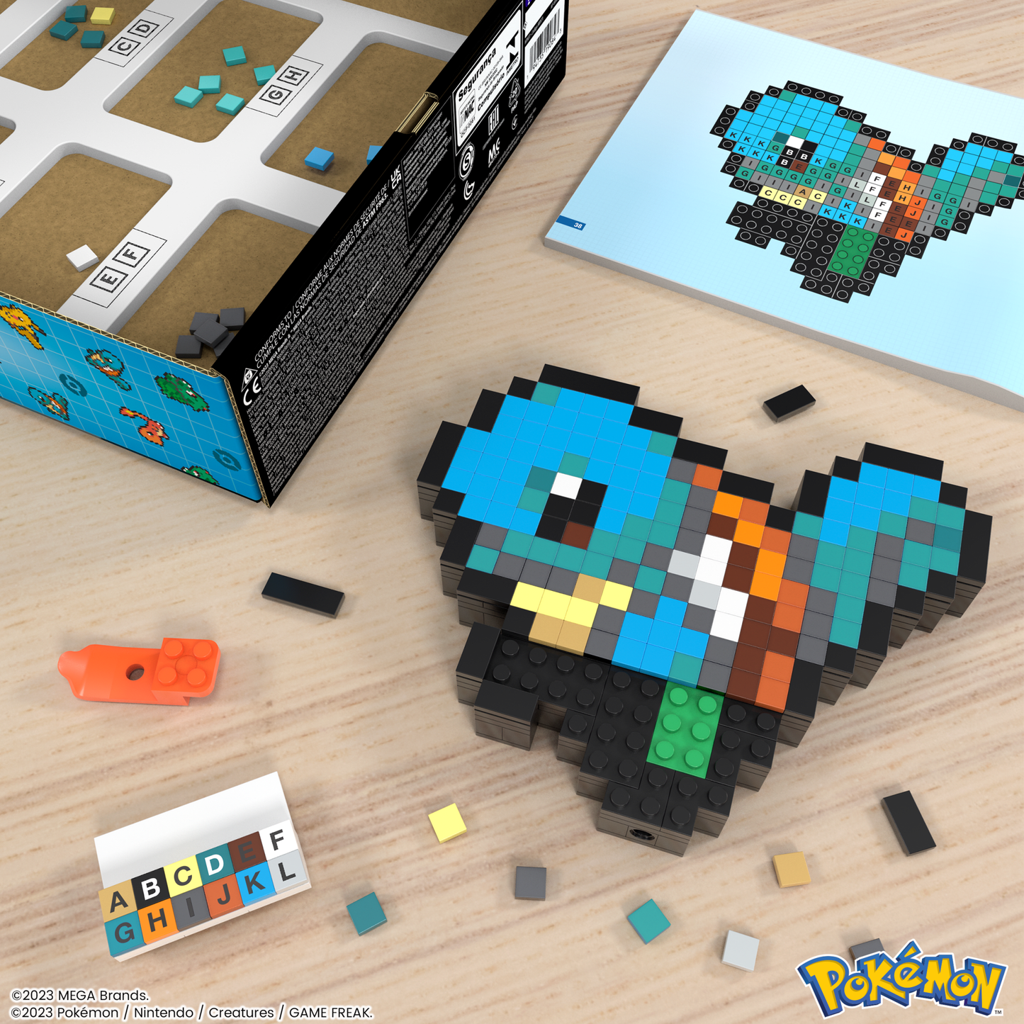 Mega Pok¨¦mon Coffret de Construction Carapuce (367 Pces), R¨¦tro