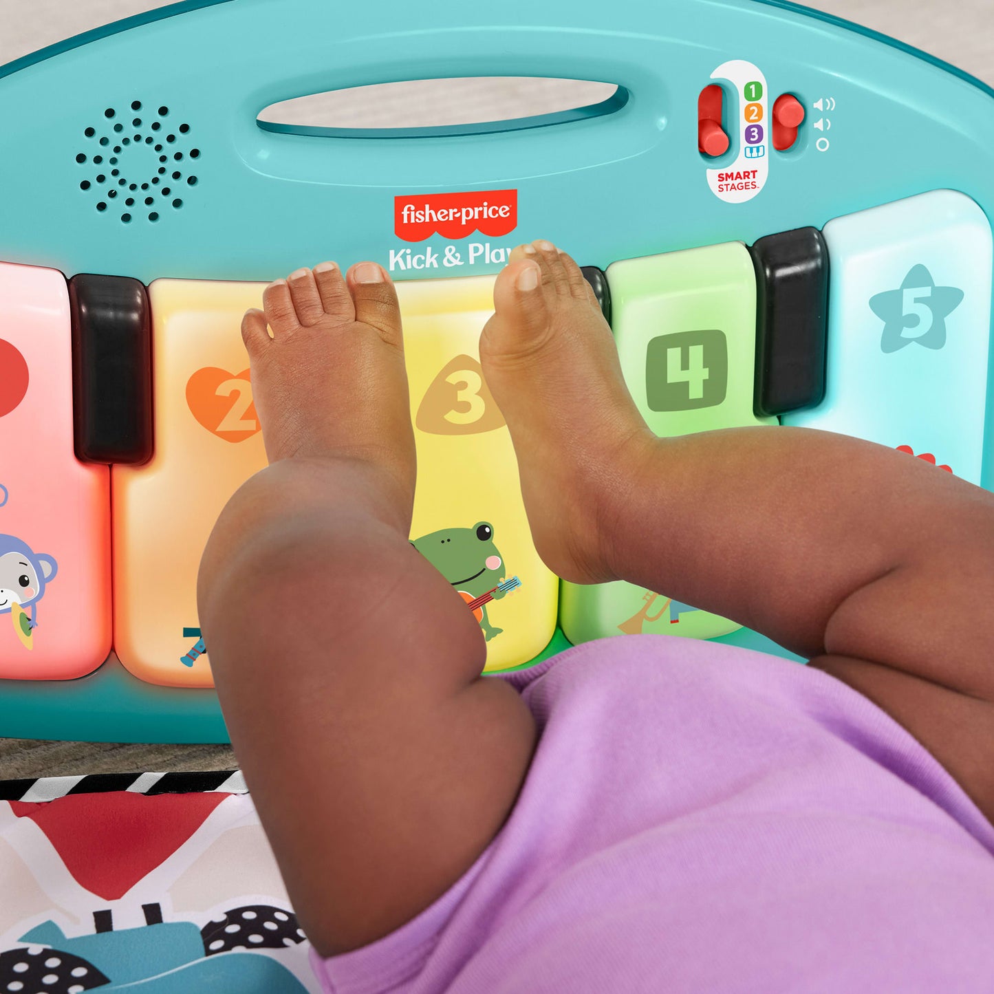 Fisher-Price Baby Gin¨¢sio para Beb¨ºs Pianinho Brilha e Cresce