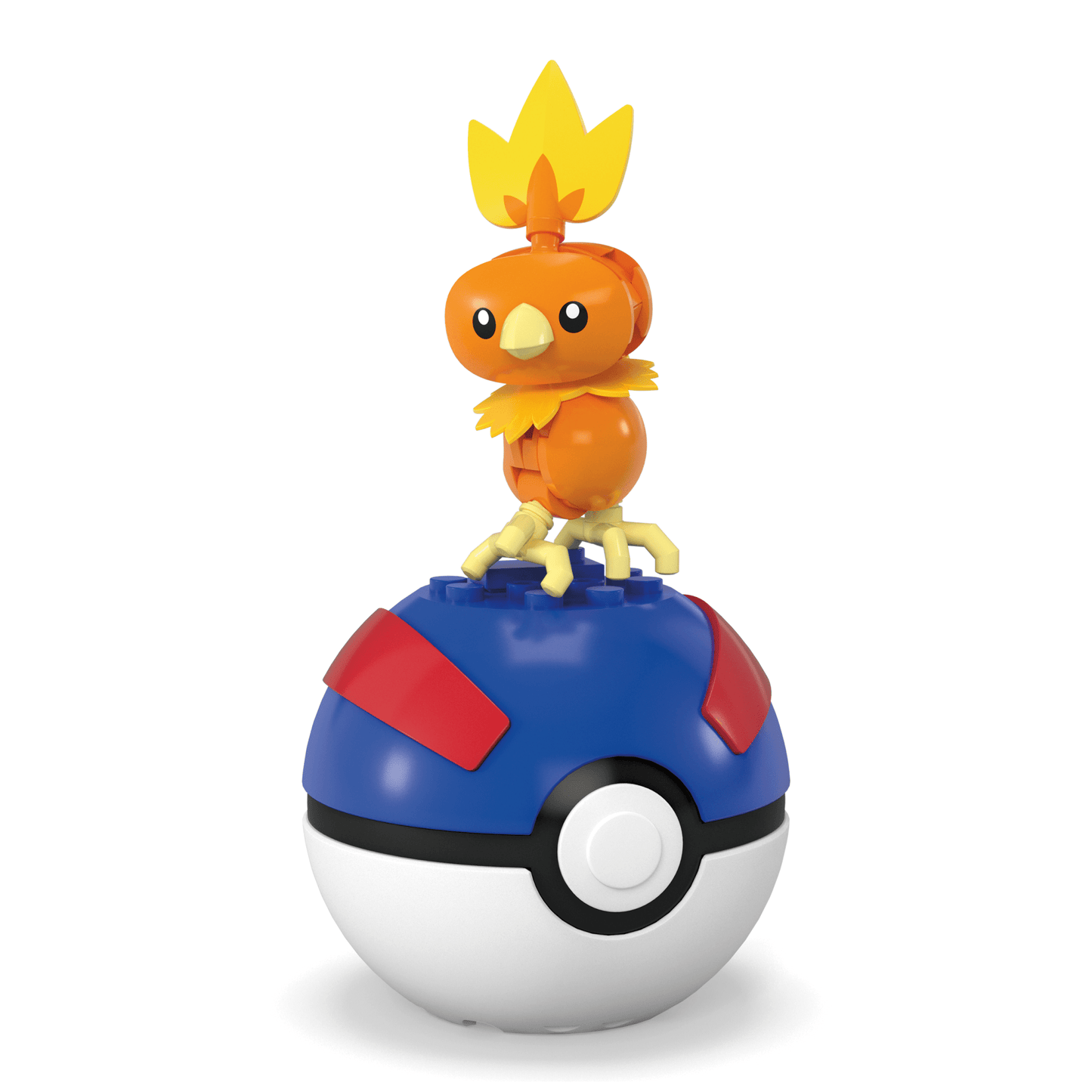MEGA Pok¨¦mon Torchic Building Toy Kit, Poseable Action Figure (20 Pieces) For Kids