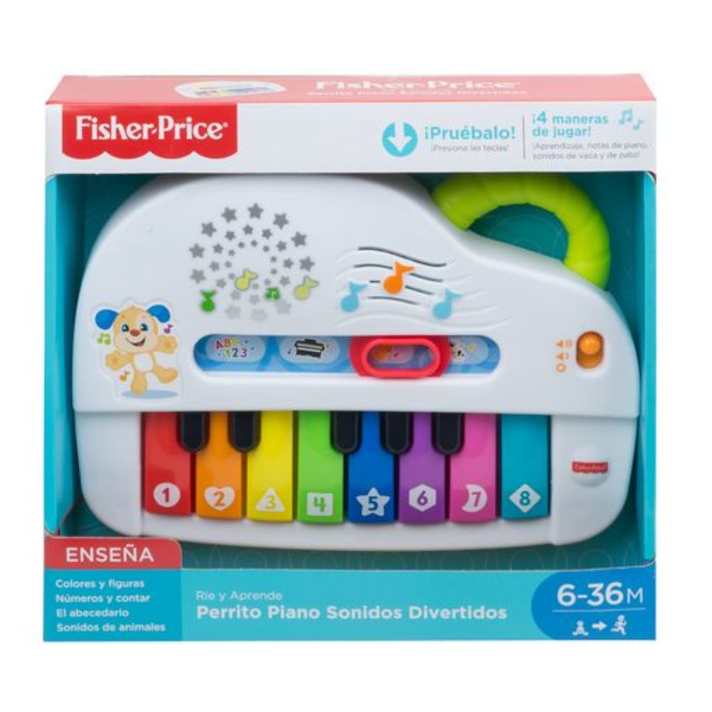 Fisher-Price R¨ªe y Aprende Juguete para Beb¨¦s Perrito Piano Sonidos Divertidos