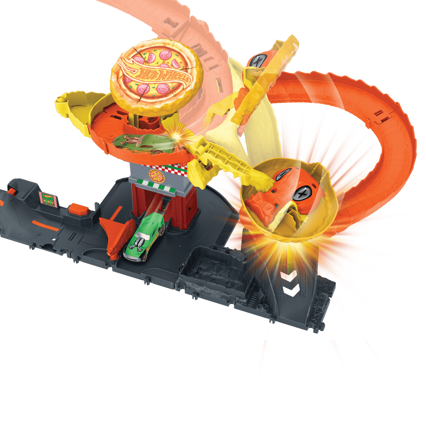 Hot Wheels City Pista de Juguete Ataque de Cobra vs Pizzer¨ªa