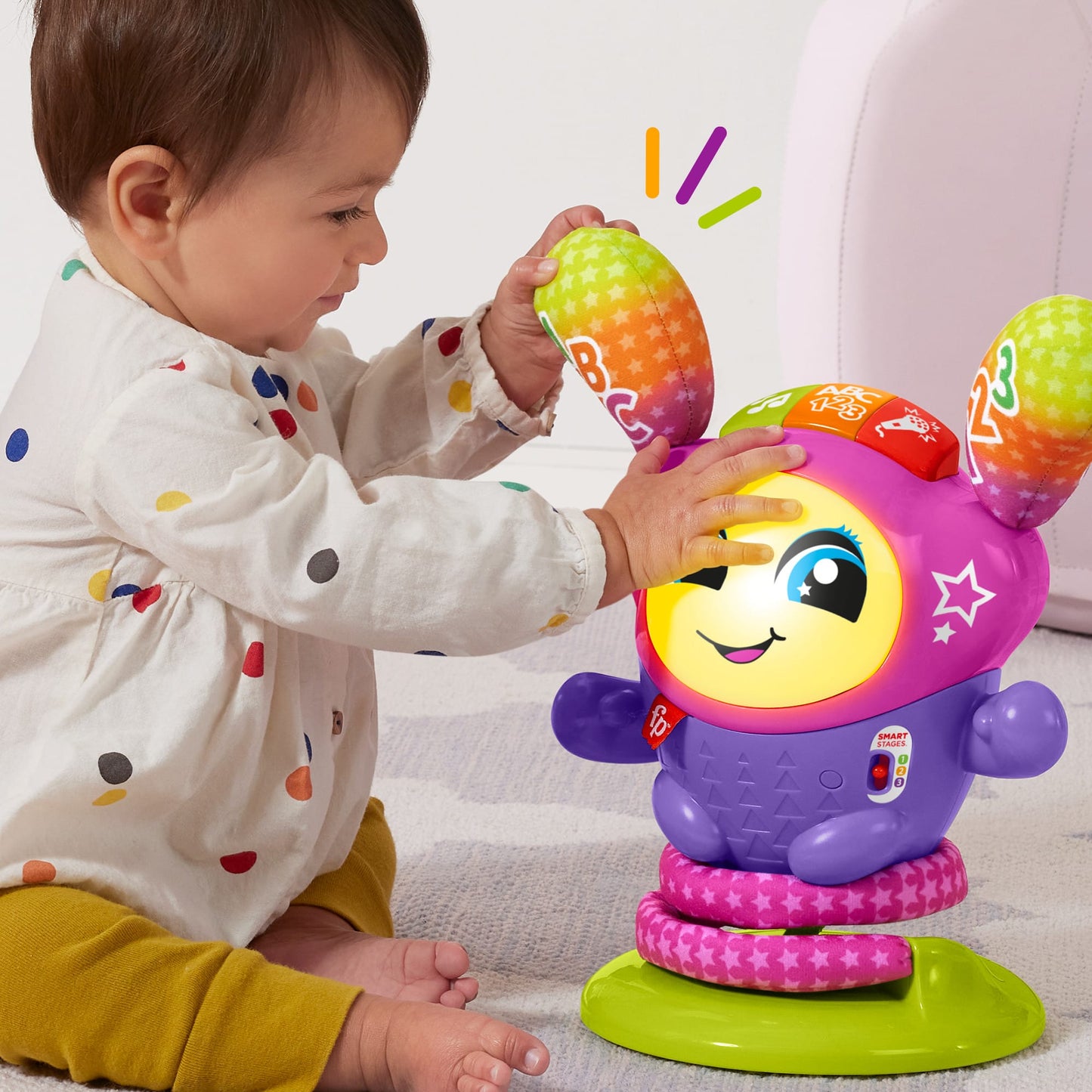 Fisher-Price Juguete para Beb¨¦s Dj Belle Salta y Aprende