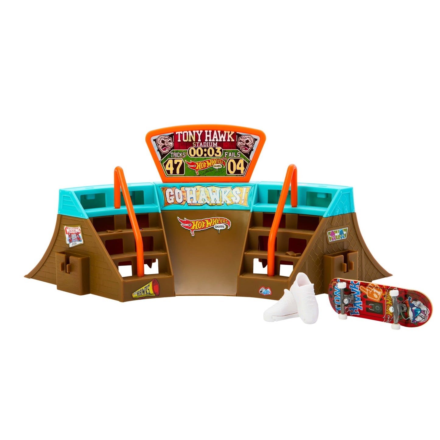 Hot Wheels Skate Pista de Brinquedo Set Est¨¢dio Tony Hawk