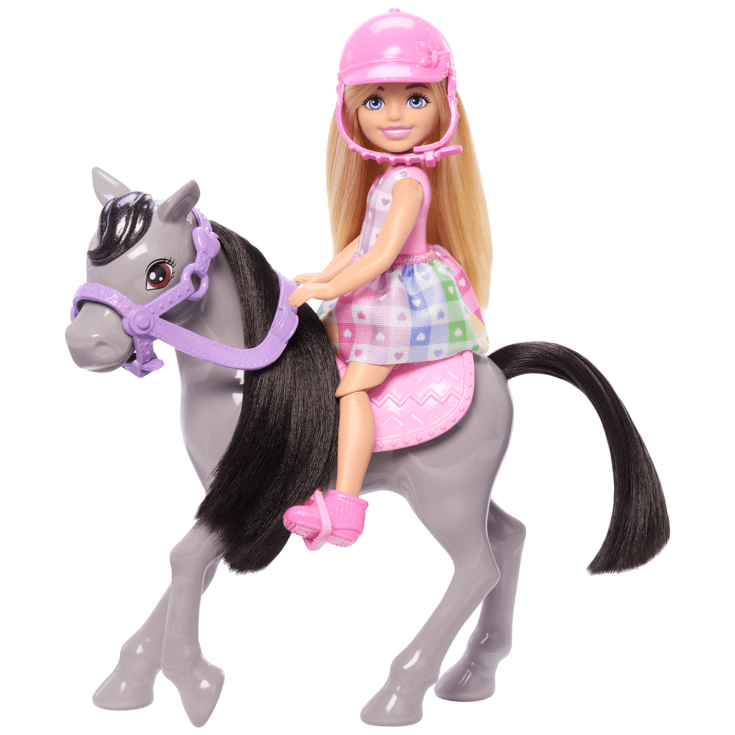 Barbie  Chelsea  Coffret  Poup¨¦e et Poney, Casque, Genoux Pliables