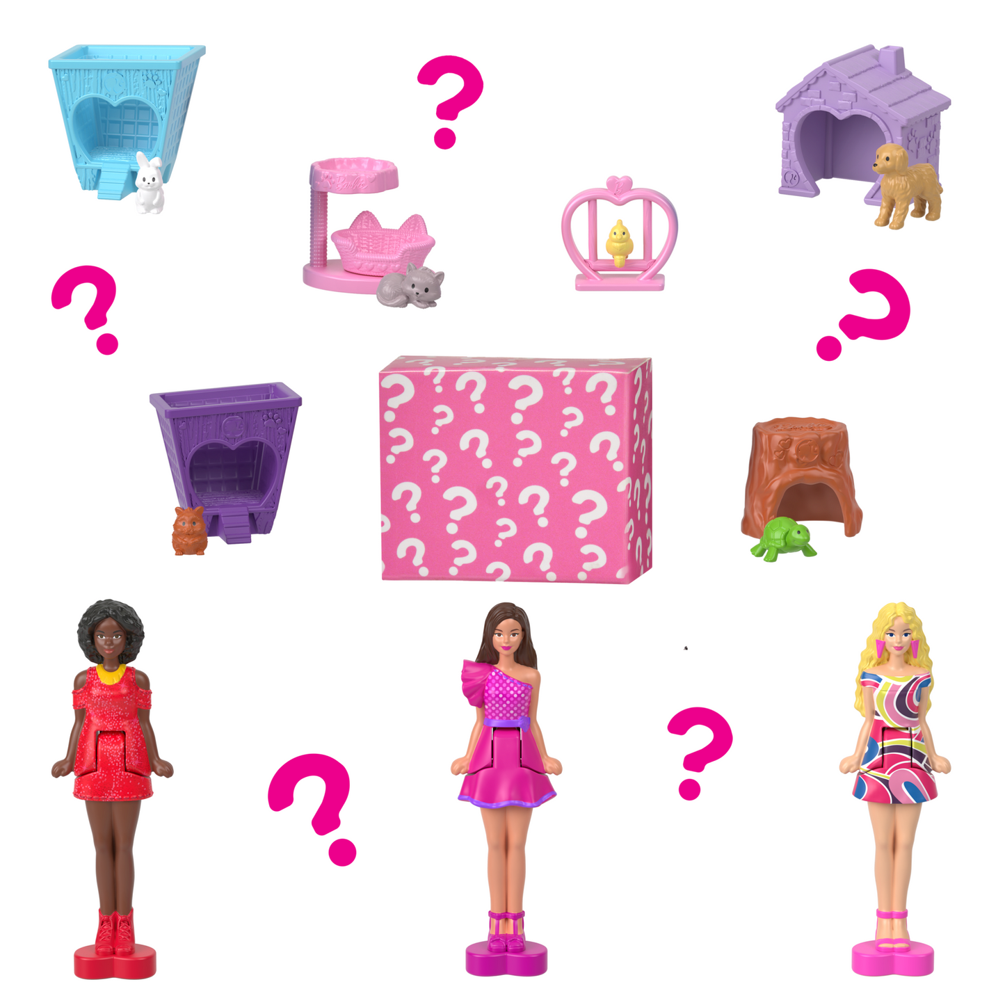 Barbie Mini BarbieLand Casa de Mu?ecas Rosa y Morada