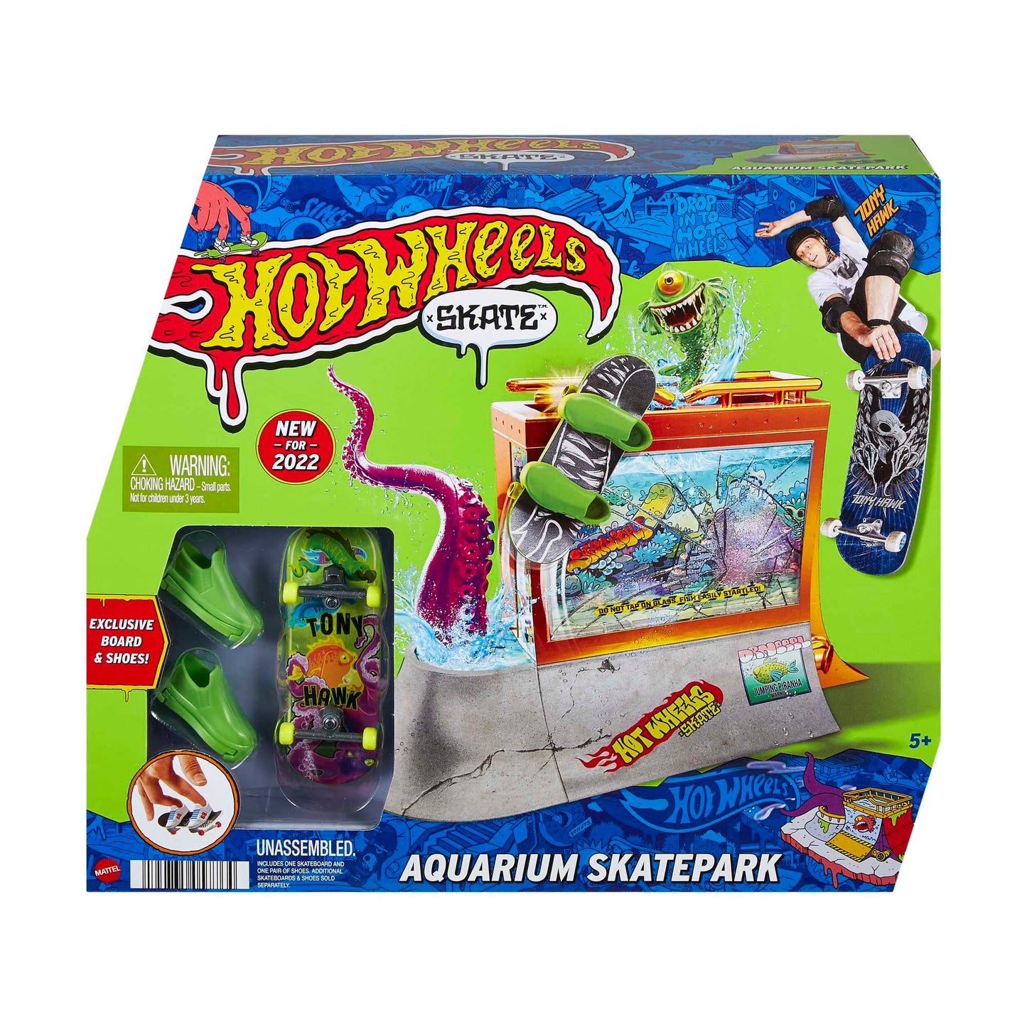 Hot Wheels Skate Pista de Brinquedo Set Aqu¨¢rio